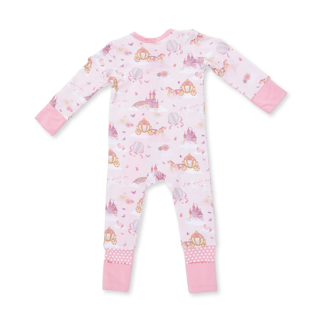 Angel Dear Bamboo Romper - Princess Unicorns and Castle