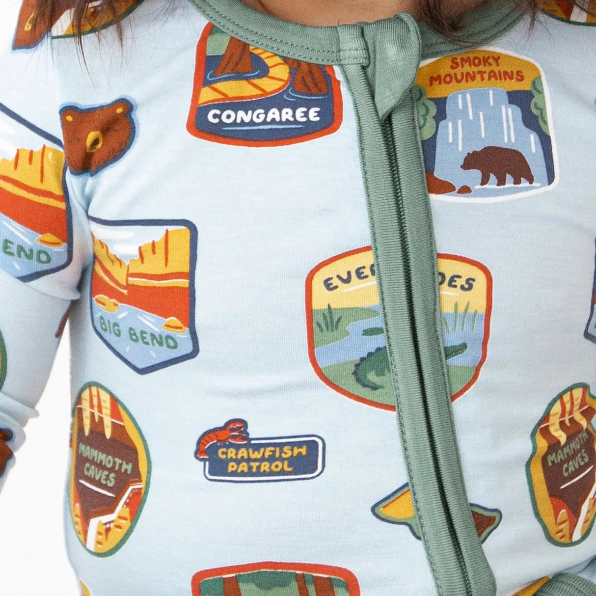 Angel Dear Bamboo Romper - National Parks Patches Southeast - Kid's Stuff Superstore