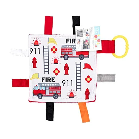 Baby Jack 8x8 Crinkle Sensory Toy - Firetruck - Kid's Stuff Superstore