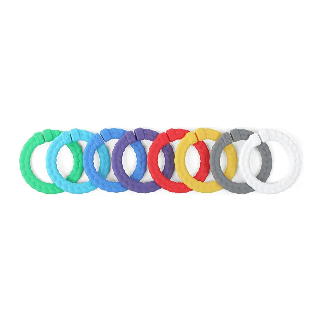 Itzy Ritzy Ritzy Linking Rings - Primary Rainbow - Kid's Stuff Superstore
