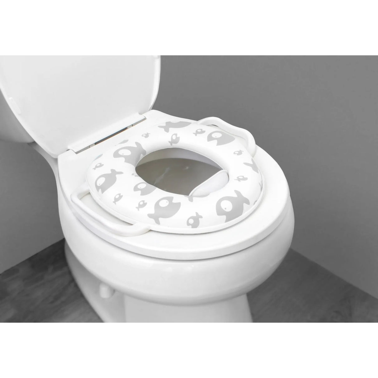 Bizzu Toilet Trainer - Grey Fish - Kid's Stuff Superstore