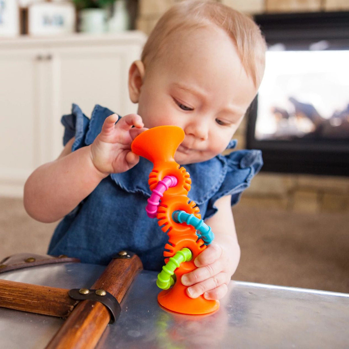 Fat Brain Toys - Pip Squigz Loops Orange - Kid's Stuff Superstore