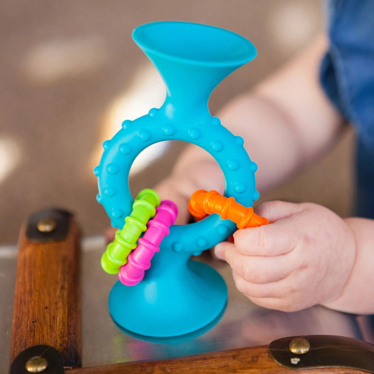 Fat Brain Toys - Pip Squigz Loops Teal - Kid's Stuff Superstore