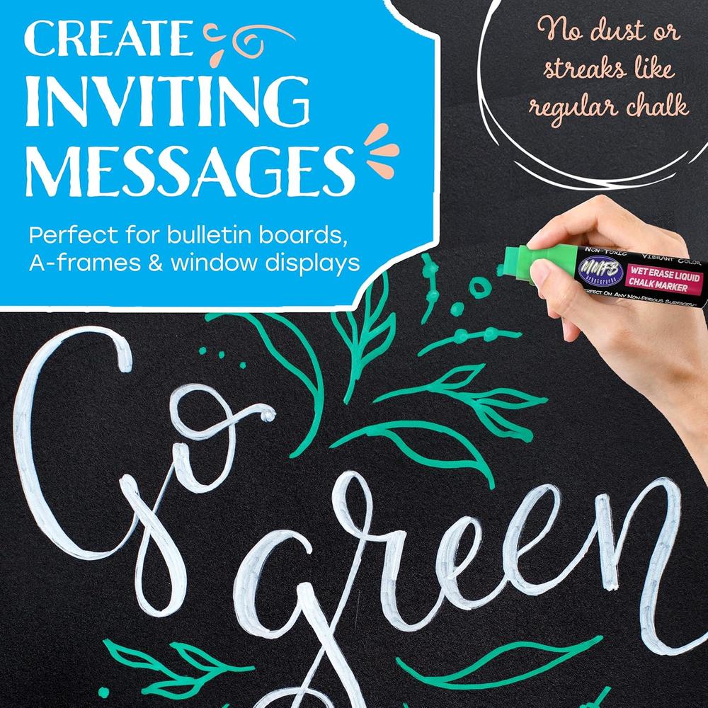 Giant Liquid Chalk Erasable Markers - 8 Pack - Kid's Stuff Superstore