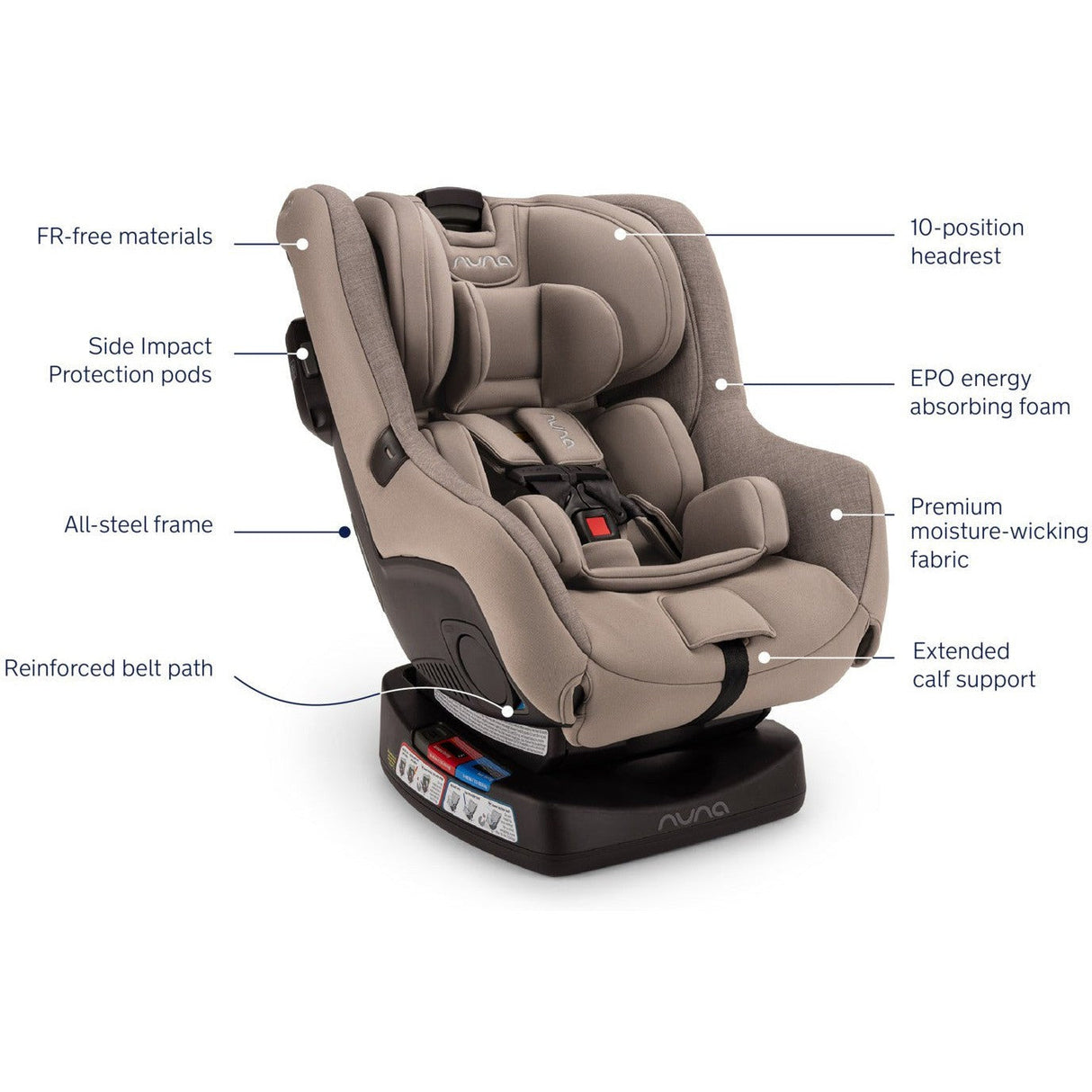 Nuna RAVA Fire Retardant-Free Convertible Car Seat - Kid's Stuff Superstore