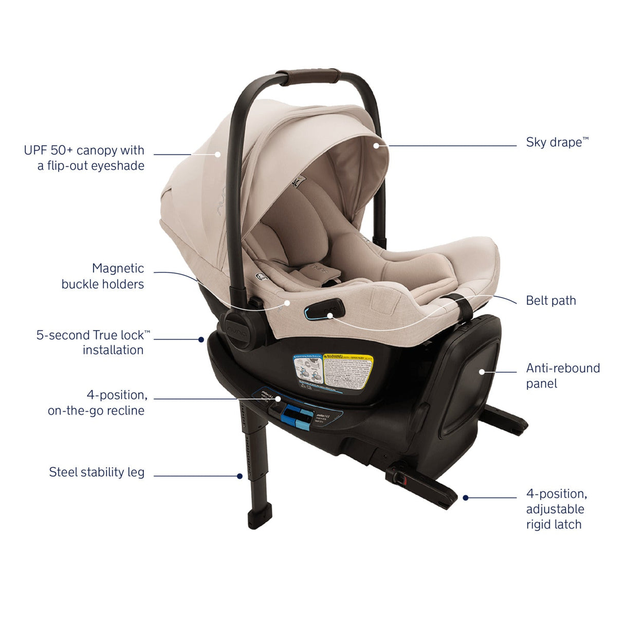 Nuna PIPA Aire RX Infant Car Seat + RELX Base - Kid's Stuff Superstore