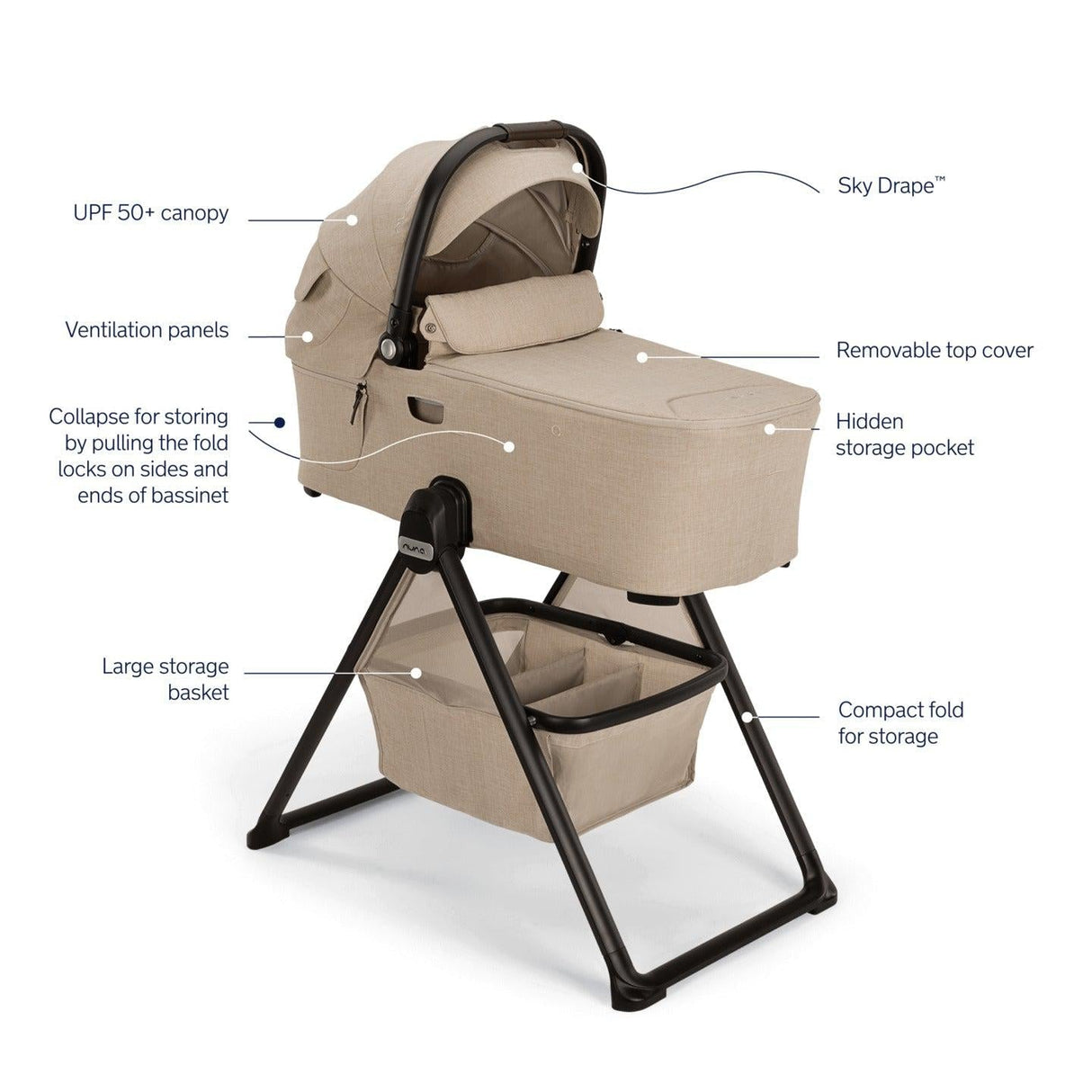 Nuna Demi Next Bassinet + Stand - Kid's Stuff Superstore