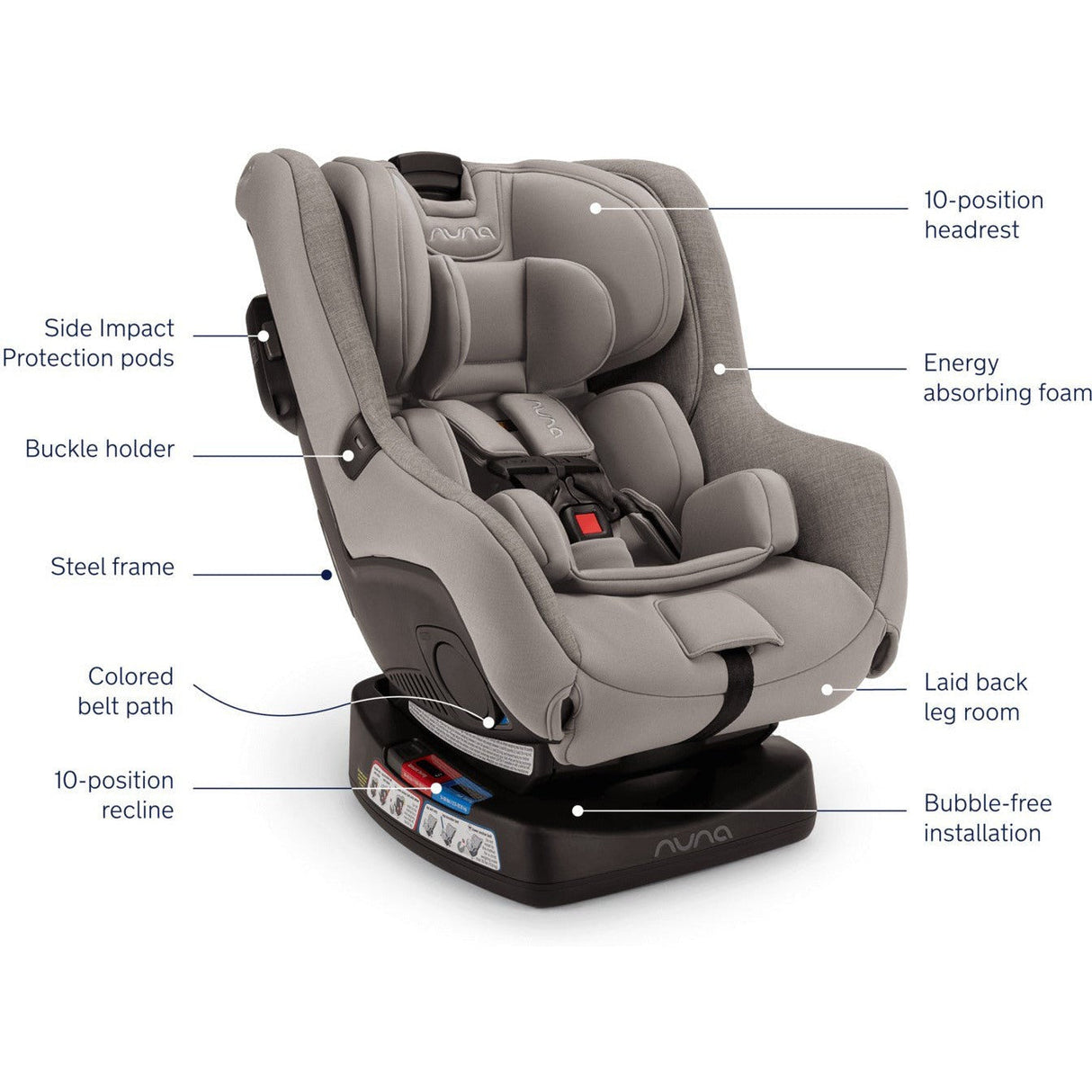 Nuna RAVA Fire Retardant-Free Convertible Car Seat - Kid's Stuff Superstore