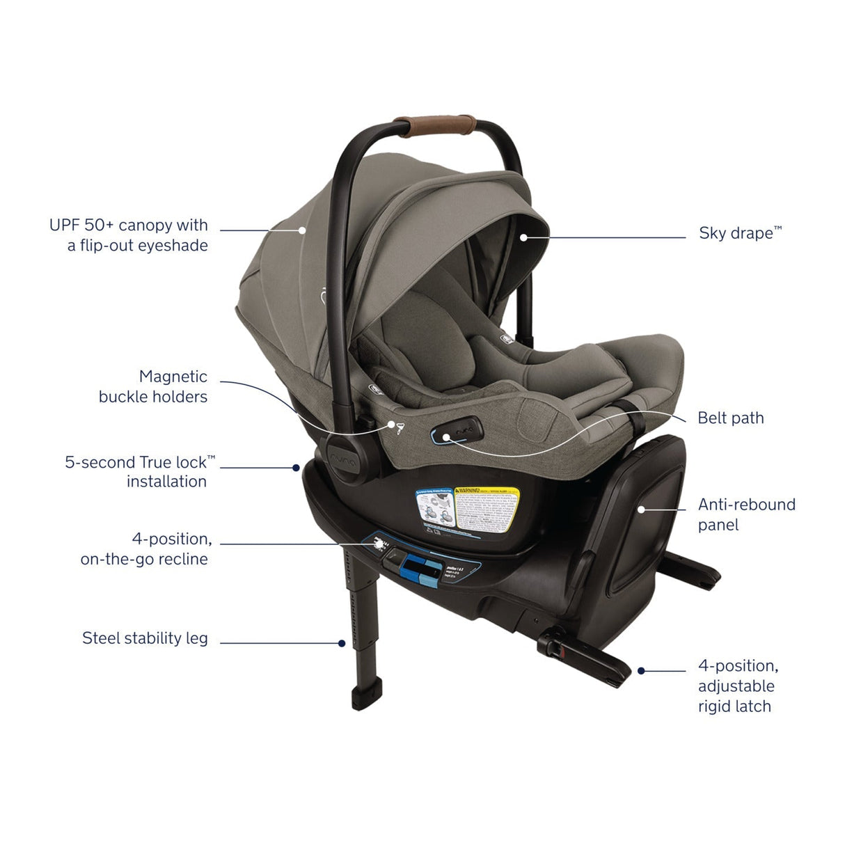 Nuna PIPA Aire RX Infant Car Seat + RELX Base - Kid's Stuff Superstore