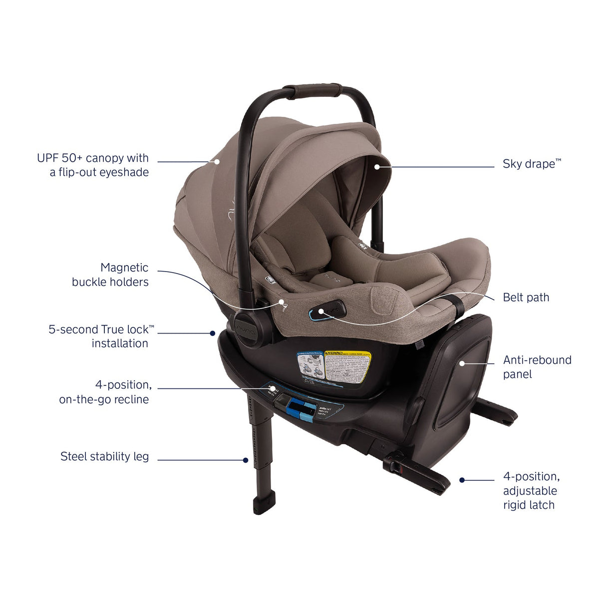 Nuna PIPA Aire RX Infant Car Seat + RELX Base - Kid's Stuff Superstore