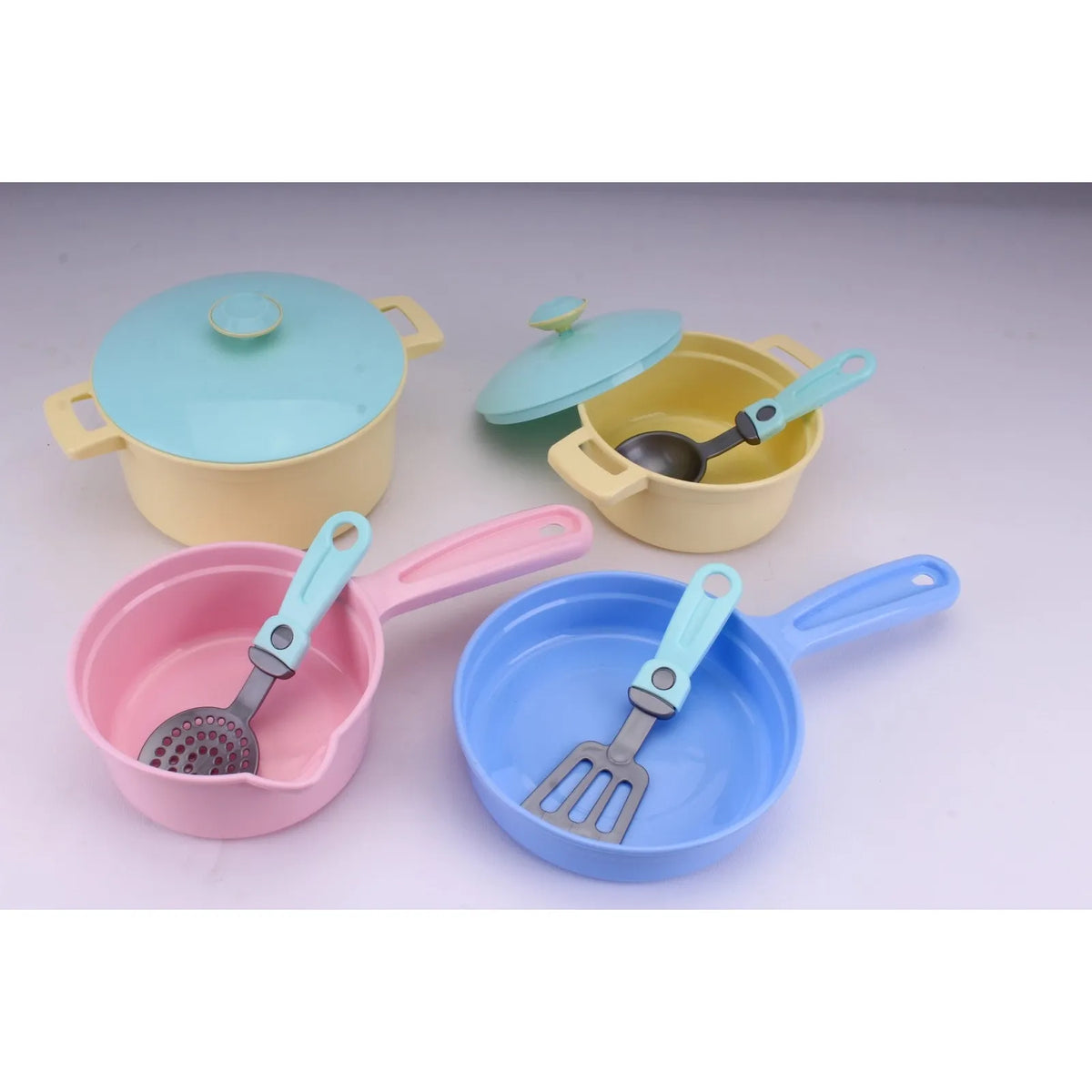Technok Kids Play Kitchen Accessories - 49 Pcs Play Dishes