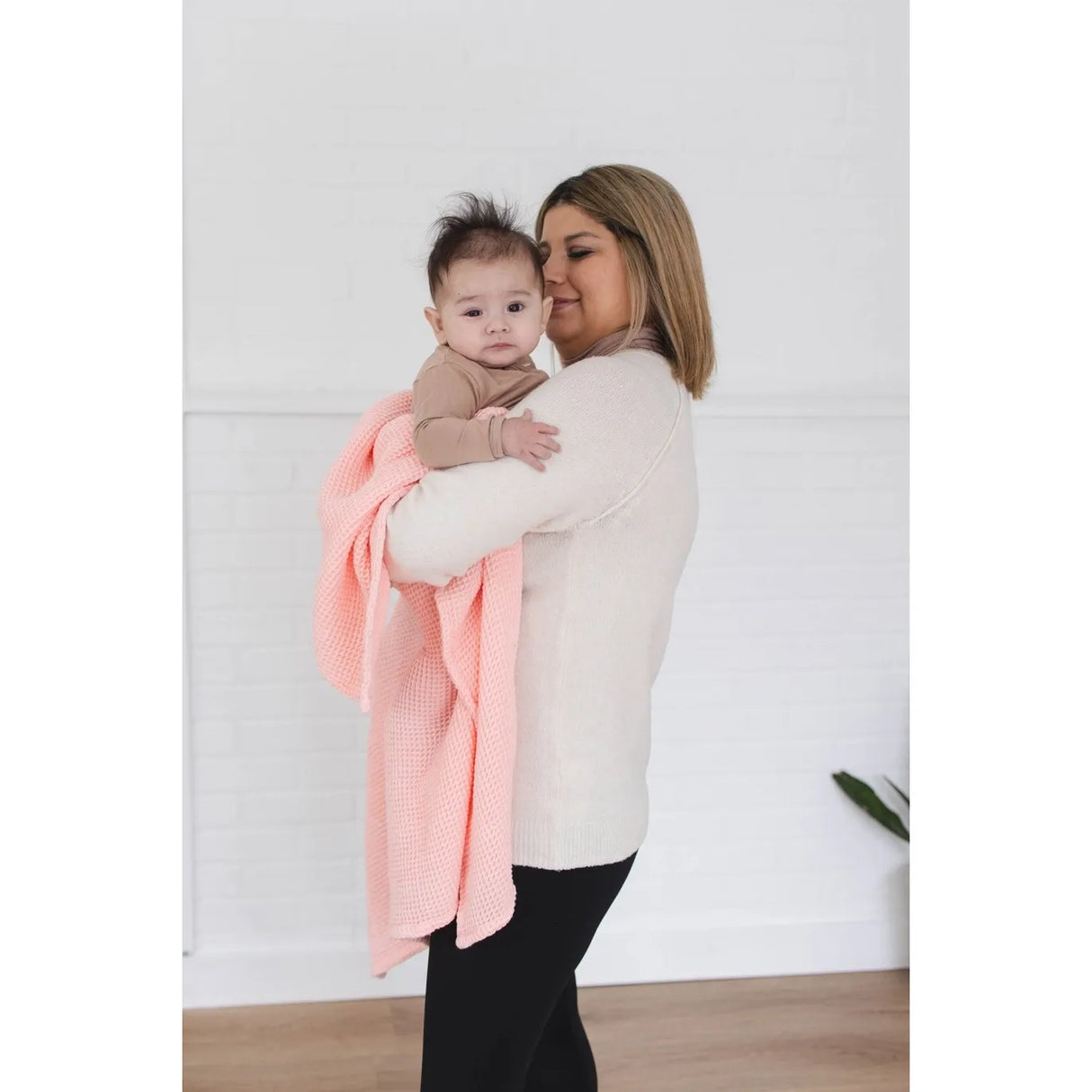 Waffle Bamboo Blanket - Pink - Kid's Stuff Superstore