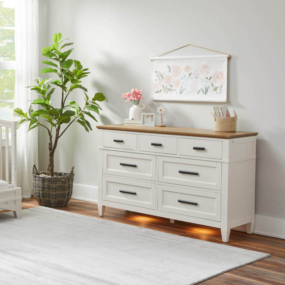 Parker House Artisan 7-Drawer Dresser with Lights - Kid's Stuff Superstore