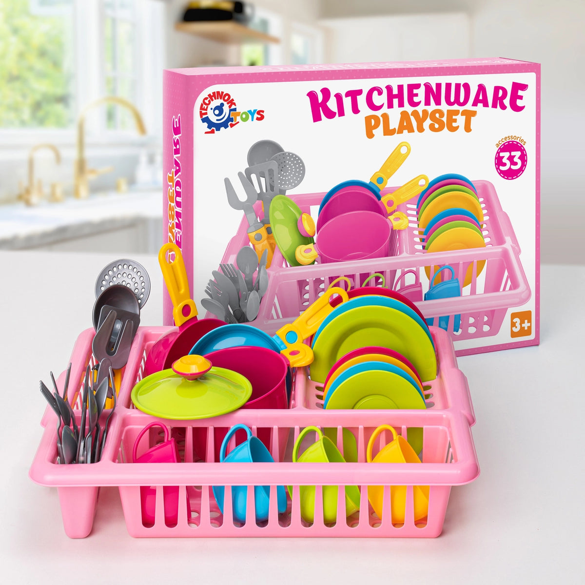 Technok Kitchenware Playset - Dish Drainer Set (33 Pieces)