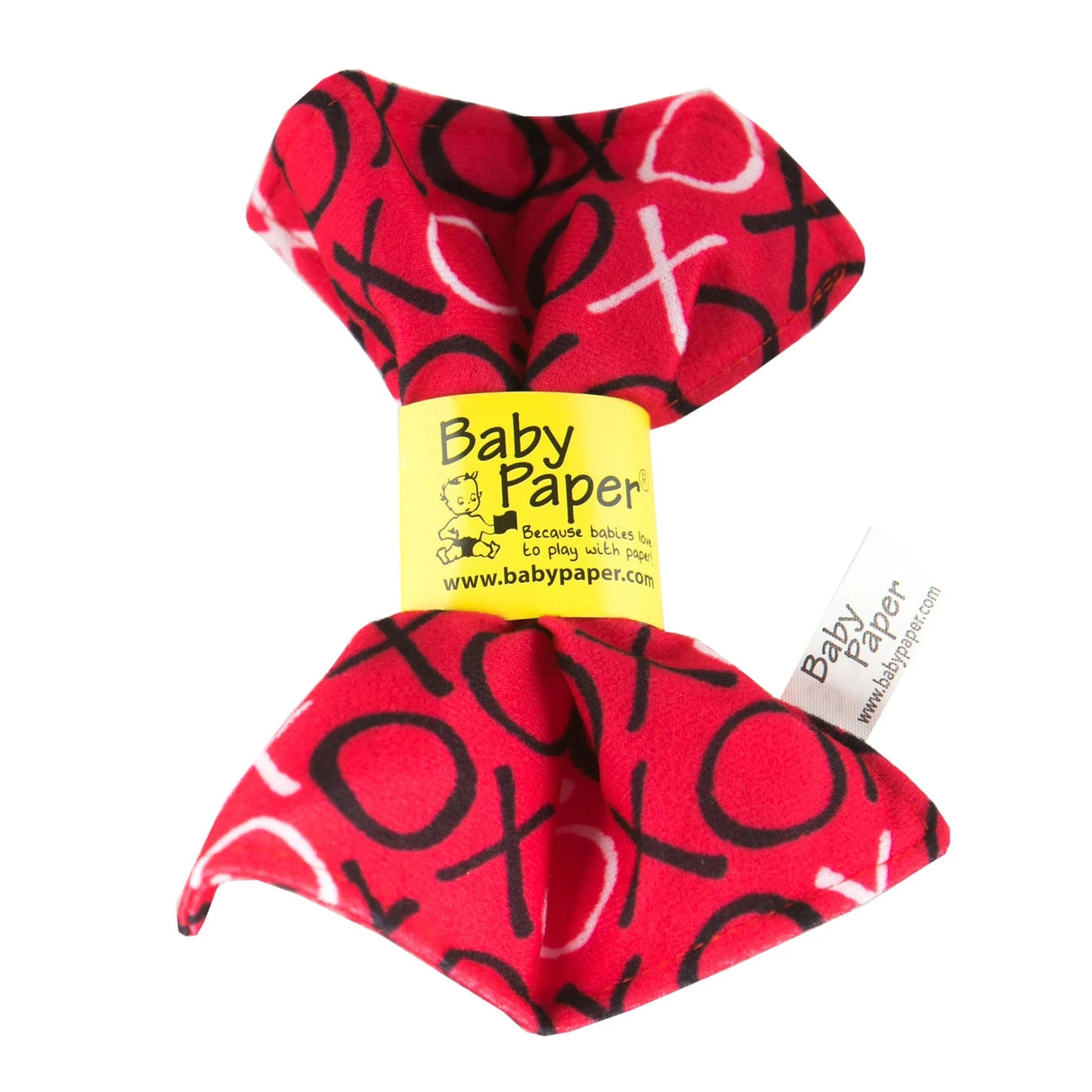 Baby Paper Crinkle Teether - Red XO - Kid's Stuff Superstore
