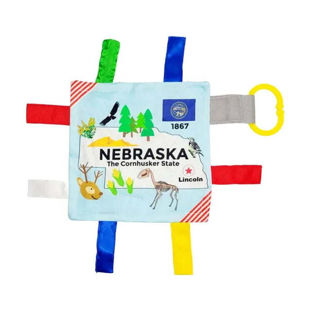 Baby Jack 8x8 Crinkle Sensory Toy - Nebraska - Kid's Stuff Superstore