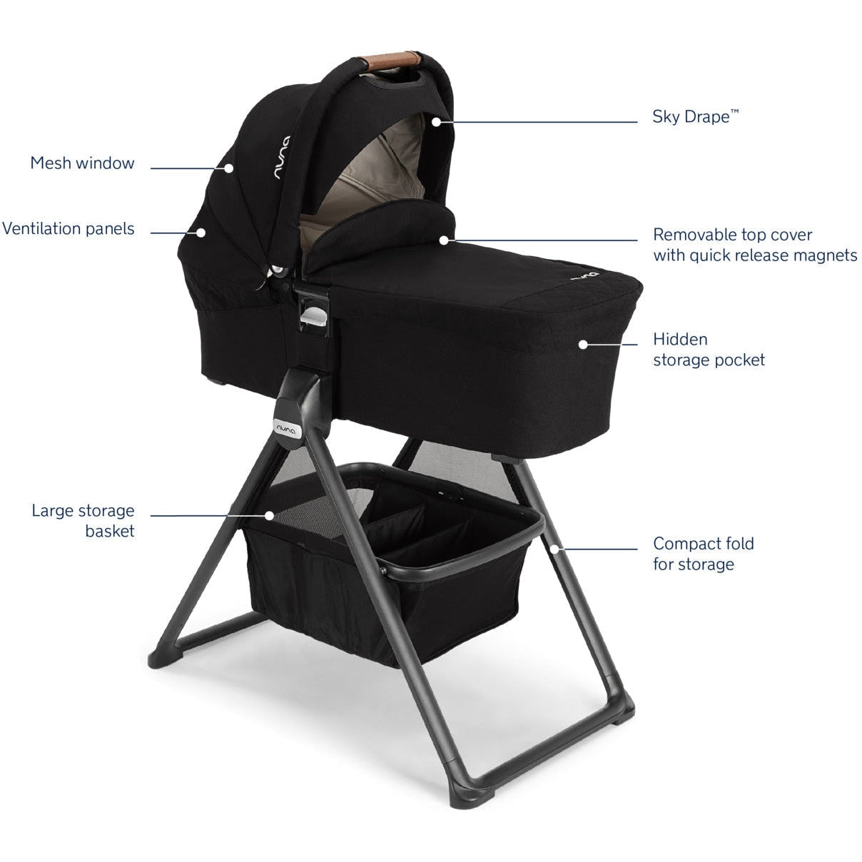 Nuna MIXX Bassinet + Stand - Kid's Stuff Superstore