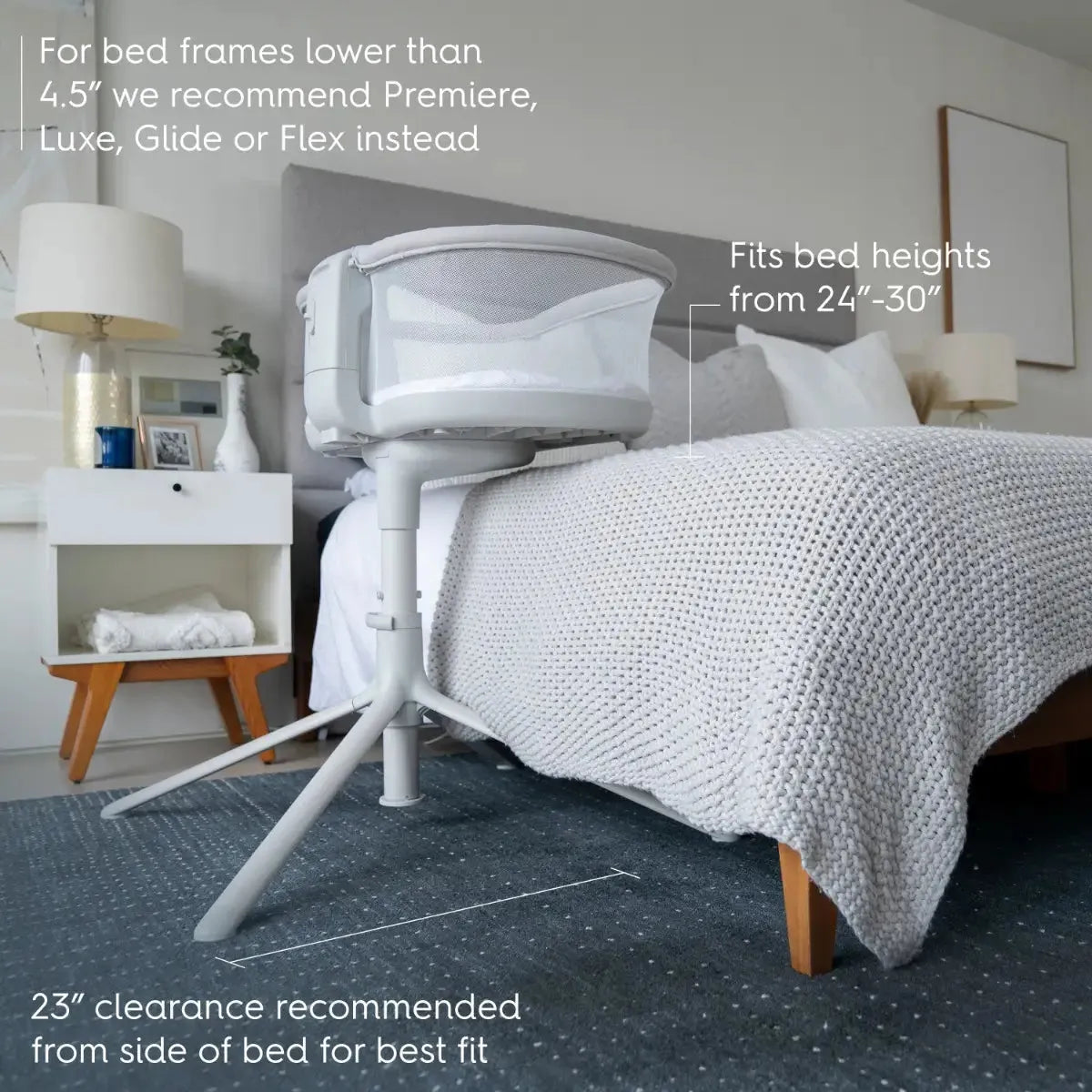 Halo Bassinest Swivel Sleeper 3.0 - Grey - Kid's Stuff Superstore