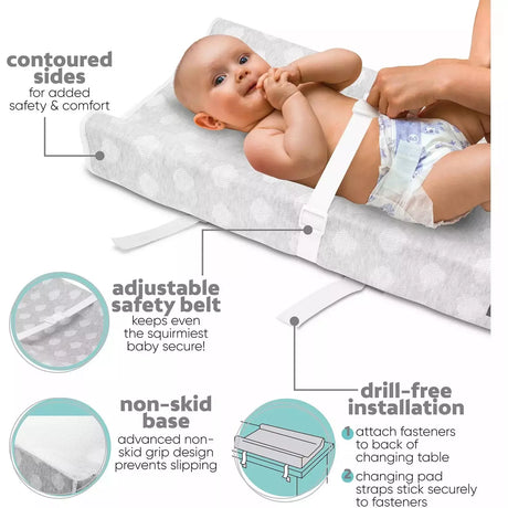 Jool Baby Contoured Changing Pad with Removable & Washable Cover - Kid's Stuff Superstore