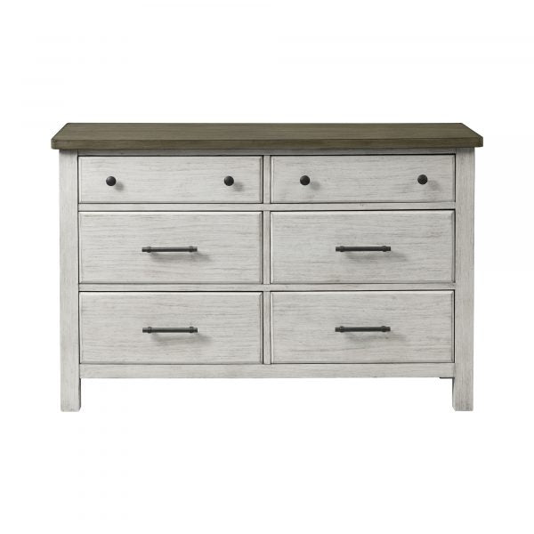 Timber Ridge Convertible Crib & Double Dresser| Weathered Washed Sierra - Kid's Stuff Superstore
