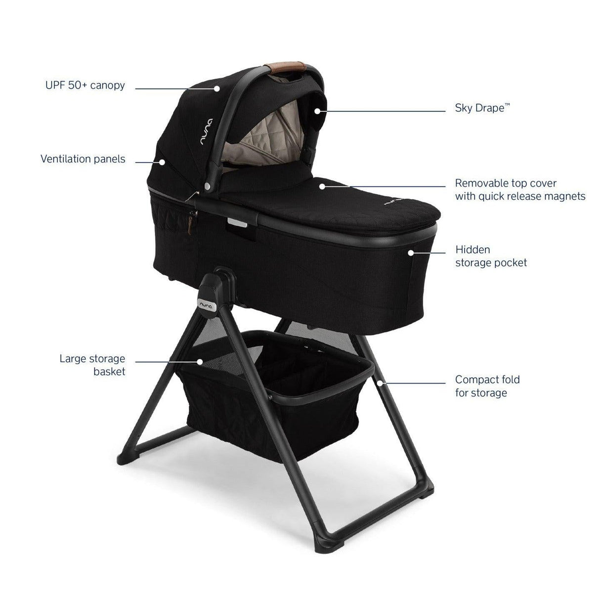 Nuna Demi Next Bassinet + Stand - Kid's Stuff Superstore