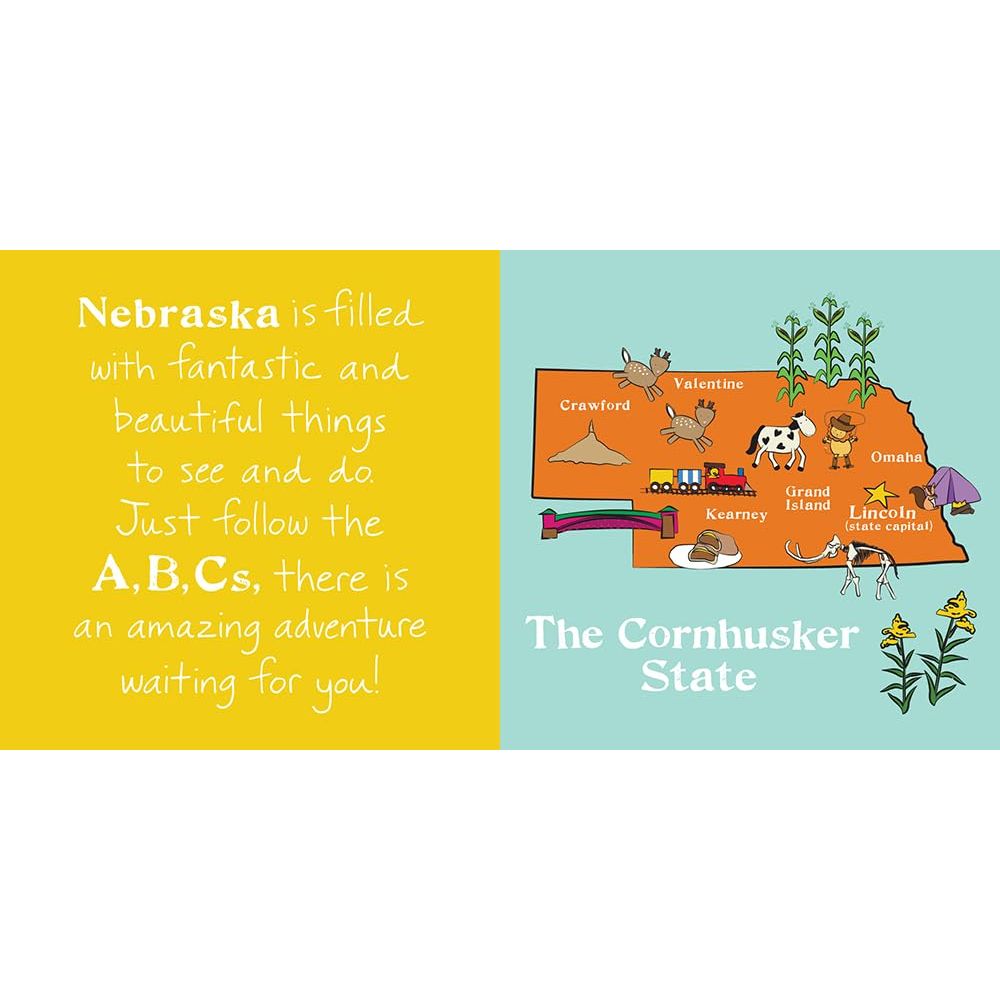 Board Book - ABCs of Nebraska - Kid's Stuff Superstore