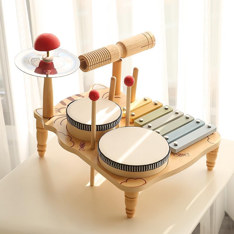 Wooden Drum Music Station - Kid's Stuff Superstore