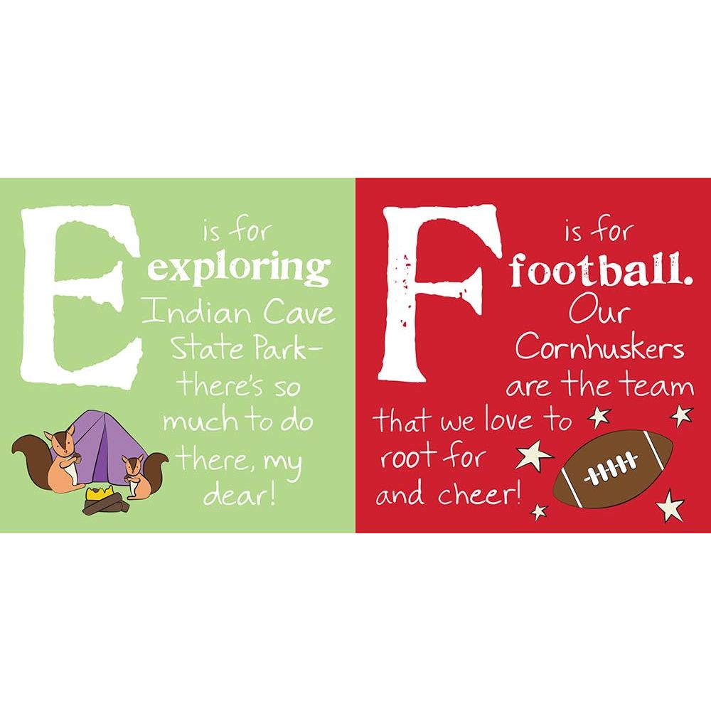 Board Book - ABCs of Nebraska - Kid's Stuff Superstore