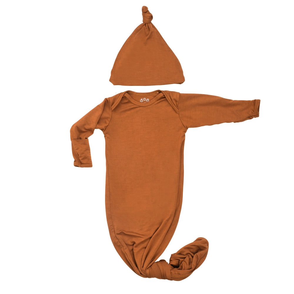 Three Little Tots Knotted Gown + Hat - Kid's Stuff Superstore