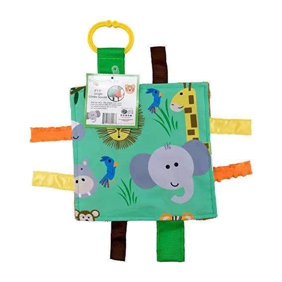 Baby Jack 8x8 Crinkle Sensory Toy - Jungle Zoo - Kid's Stuff Superstore
