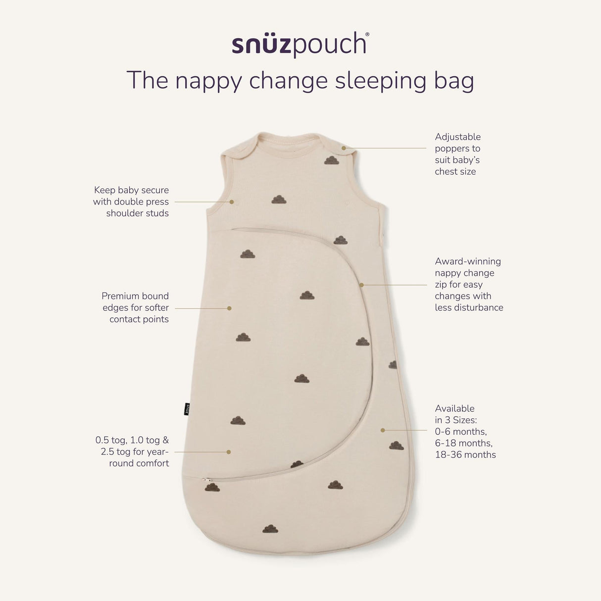 SnüzPouch Sand Cloud