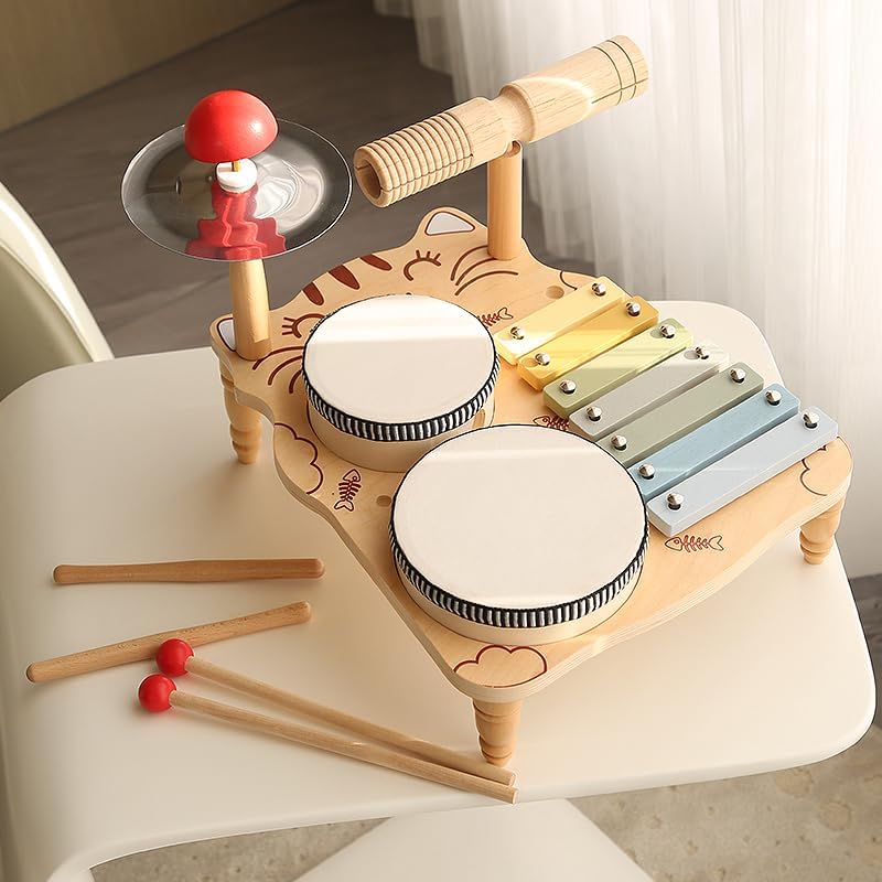 Wooden Drum Music Station - Kid's Stuff Superstore