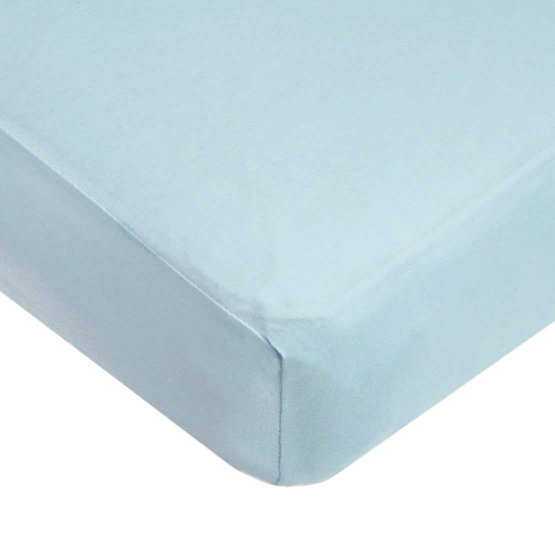 American Baby Company Cotton Jersey Fitted Crib Sheet - Blue - Kid's Stuff Superstore