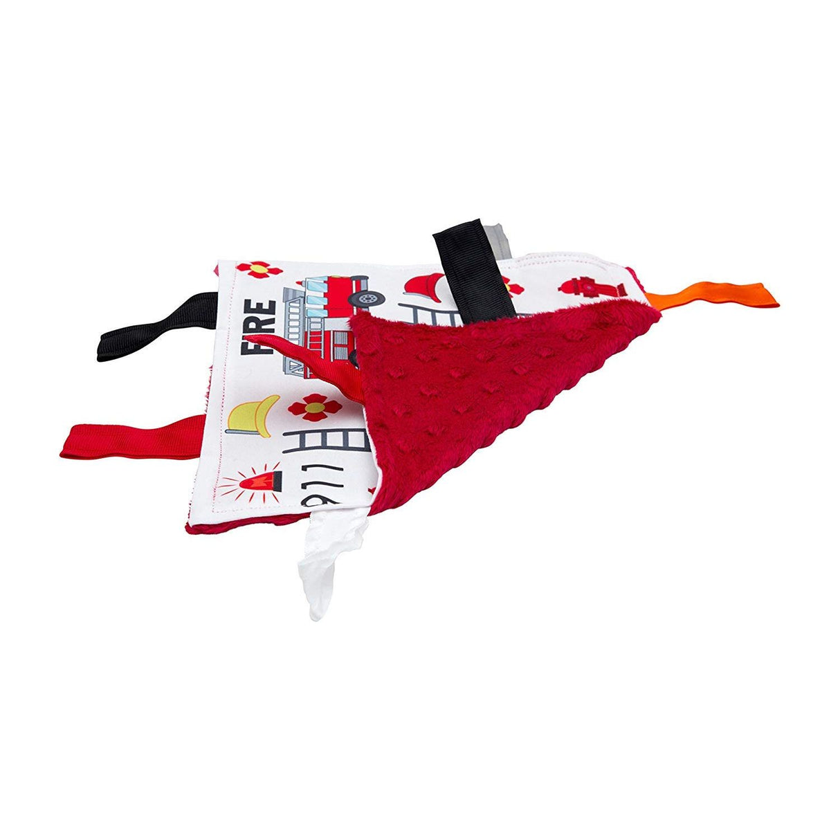 Baby Jack 8x8 Crinkle Sensory Toy - Firetruck - Kid's Stuff Superstore