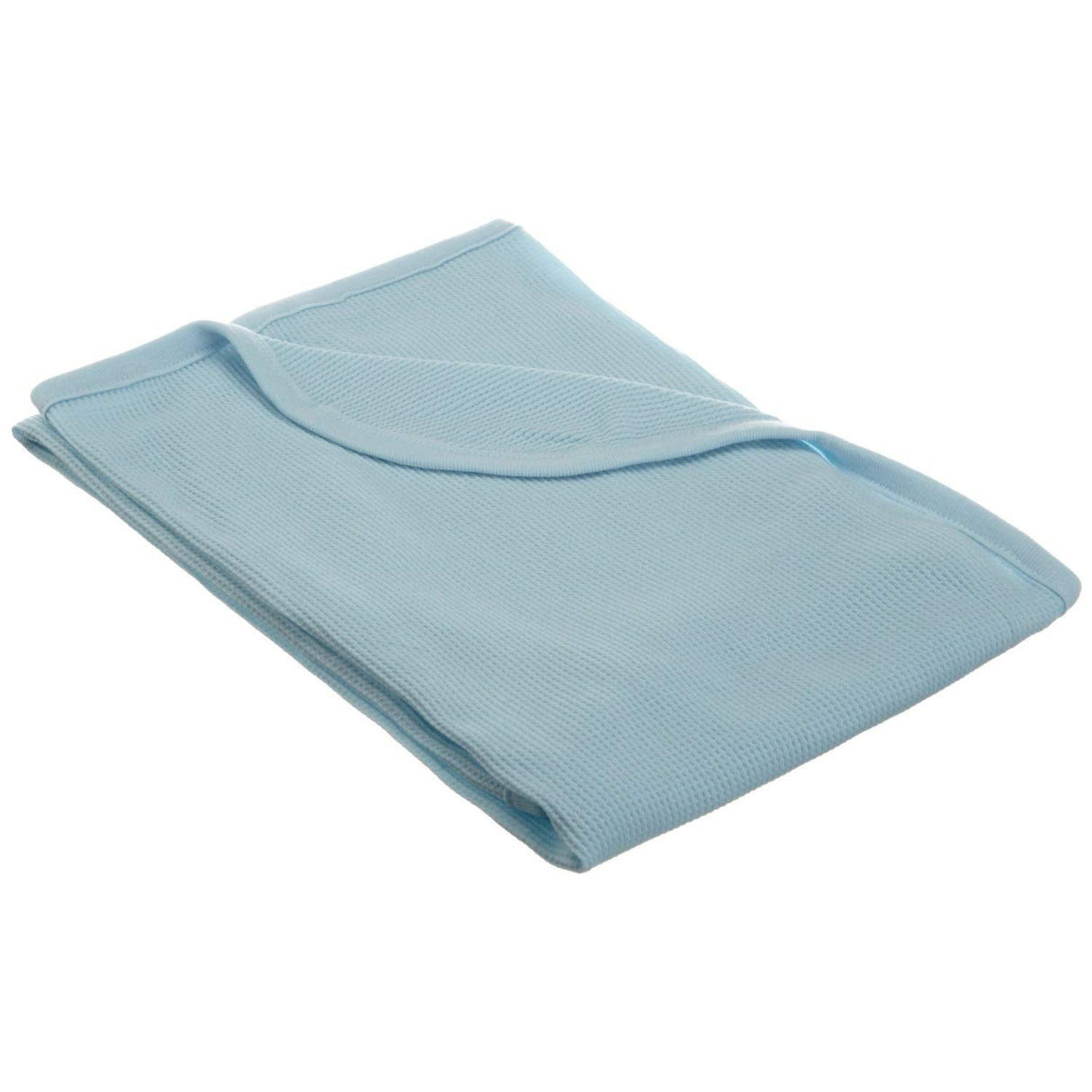 American Baby Company 100% Cotton Thermal Waffle Swaddle Blanket - Blue - Kid's Stuff Superstore