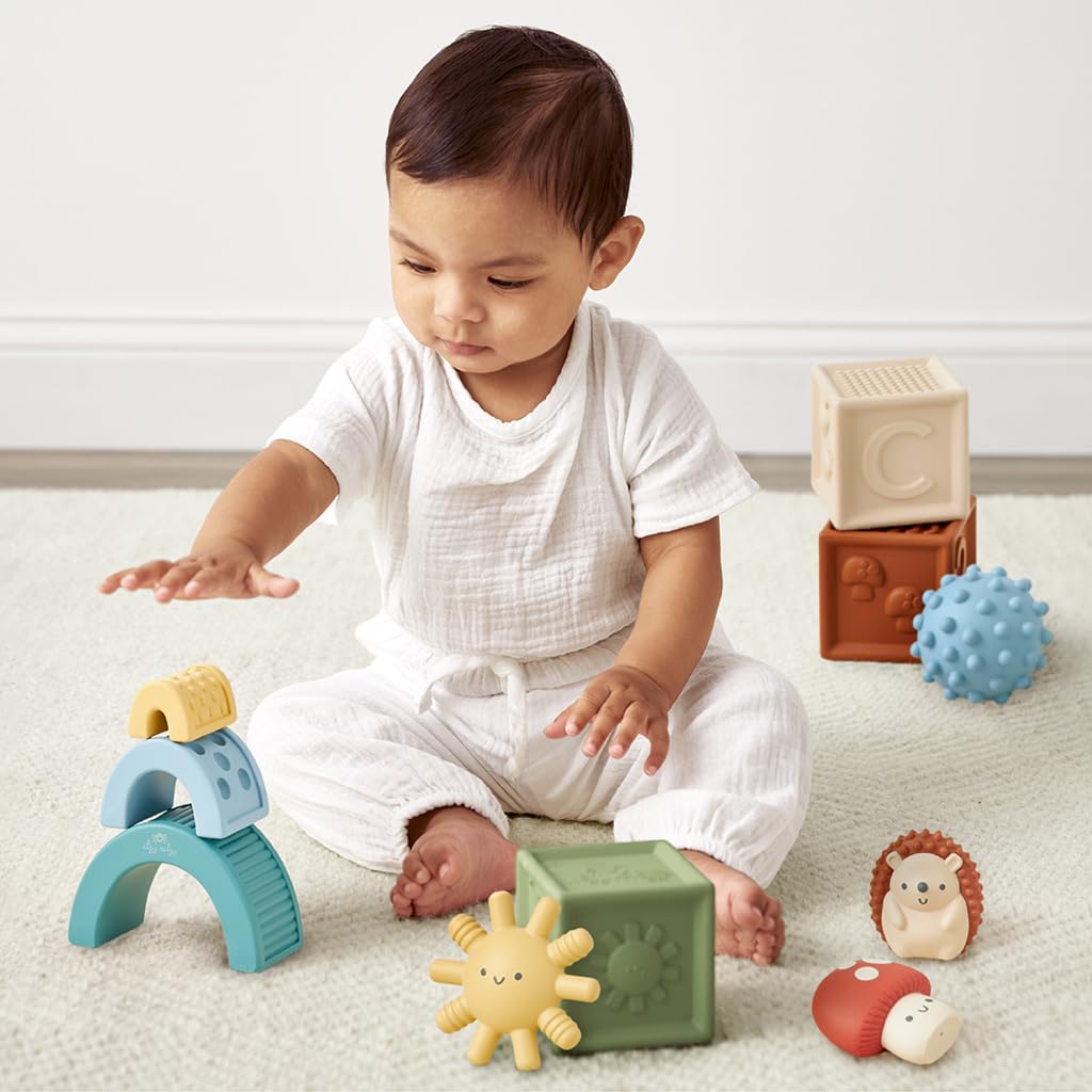 Itzy Ritzy Itzy Blocks Sensory Blocks Set - Friends - Kid's Stuff Superstore