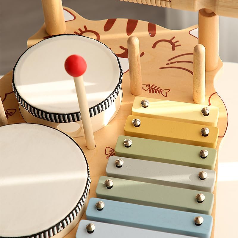 Wooden Drum Music Station - Kid's Stuff Superstore