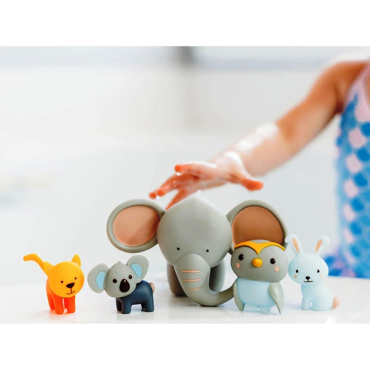 SplashEZ TubEZ Family Mold Free Bath Toys - Elephant & Friends - Kid's Stuff Superstore