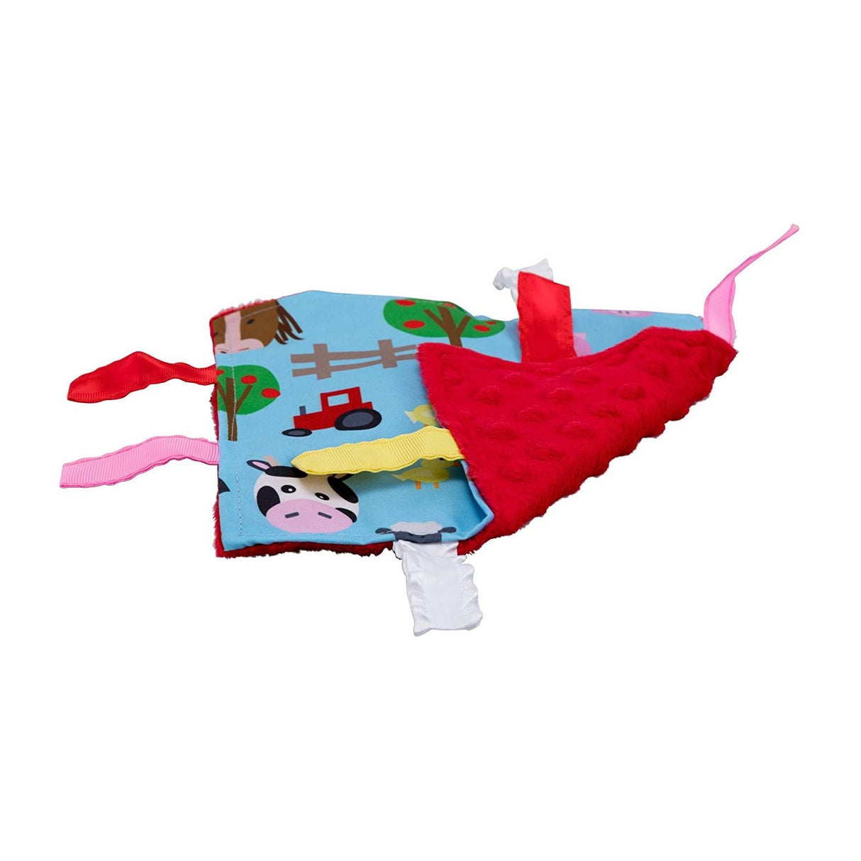 Baby Jack 8x8 Crinkle Sensory Toy - Farm - Kid's Stuff Superstore