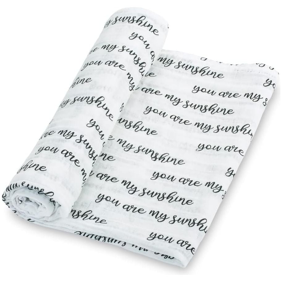 LollyBanks Muslin Swaddle Blanket - You Are My Sunshine - Kid's Stuff Superstore