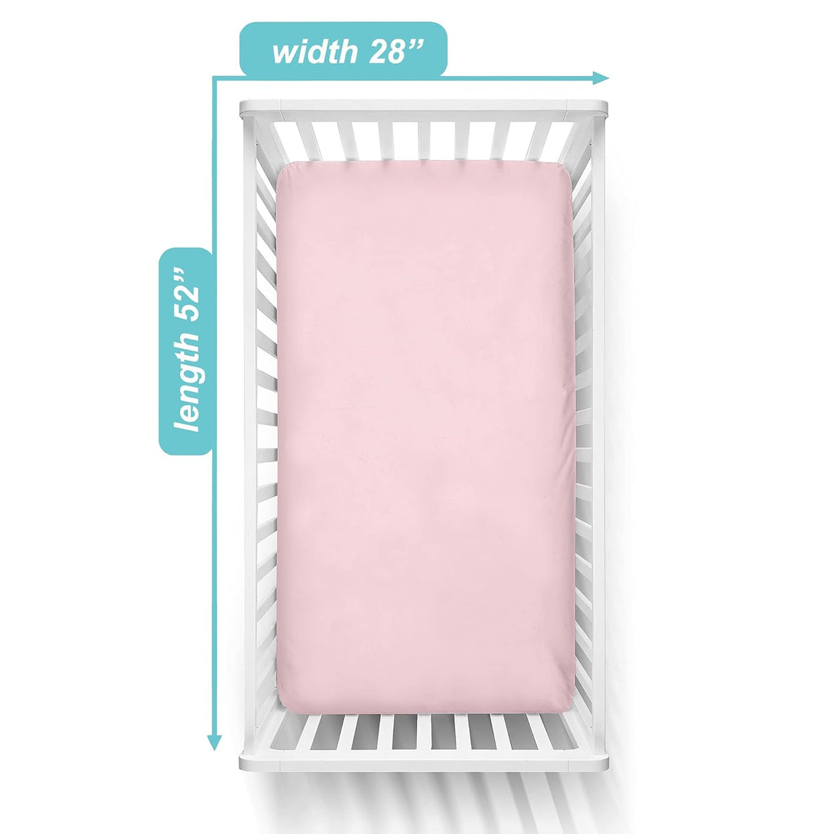 American Baby Company Cotton Jersey Fitted Crib Sheet - Pink - Kid's Stuff Superstore