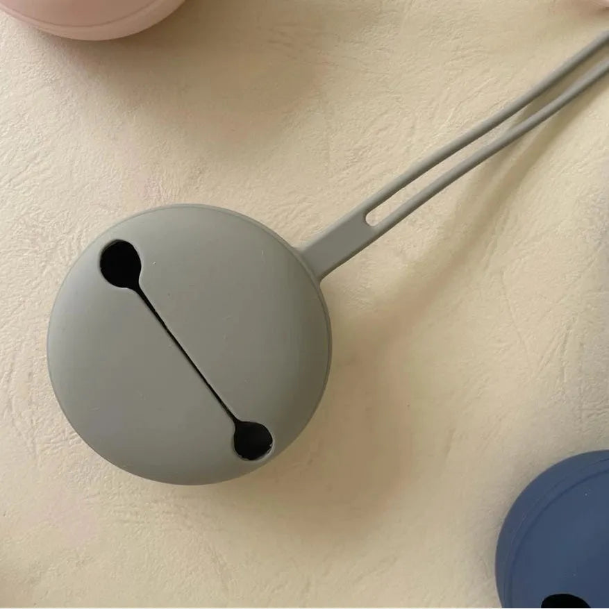 Silicone Pacifier Holder - Dark Grey - Kid's Stuff Superstore