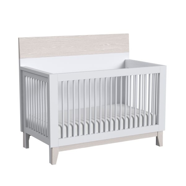 Rowan Convertible Crib & double dresser | Ash Linen - Kid's Stuff Superstore