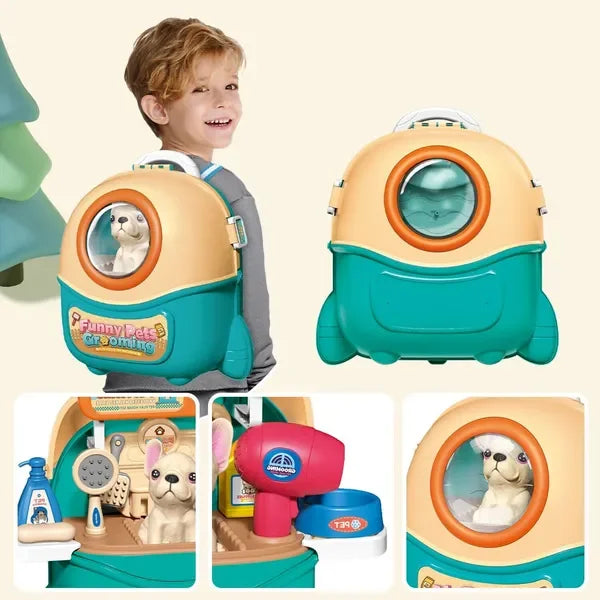 Pet Grooming Backpack Play Set - Kid's Stuff Superstore