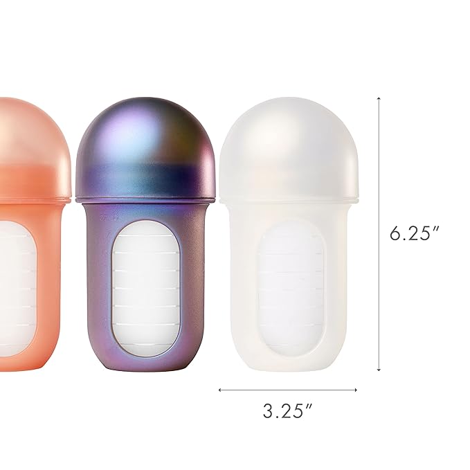 Boon Nursh 8 oz. Silicon Bottles - Metallic - Kid's Stuff Superstore