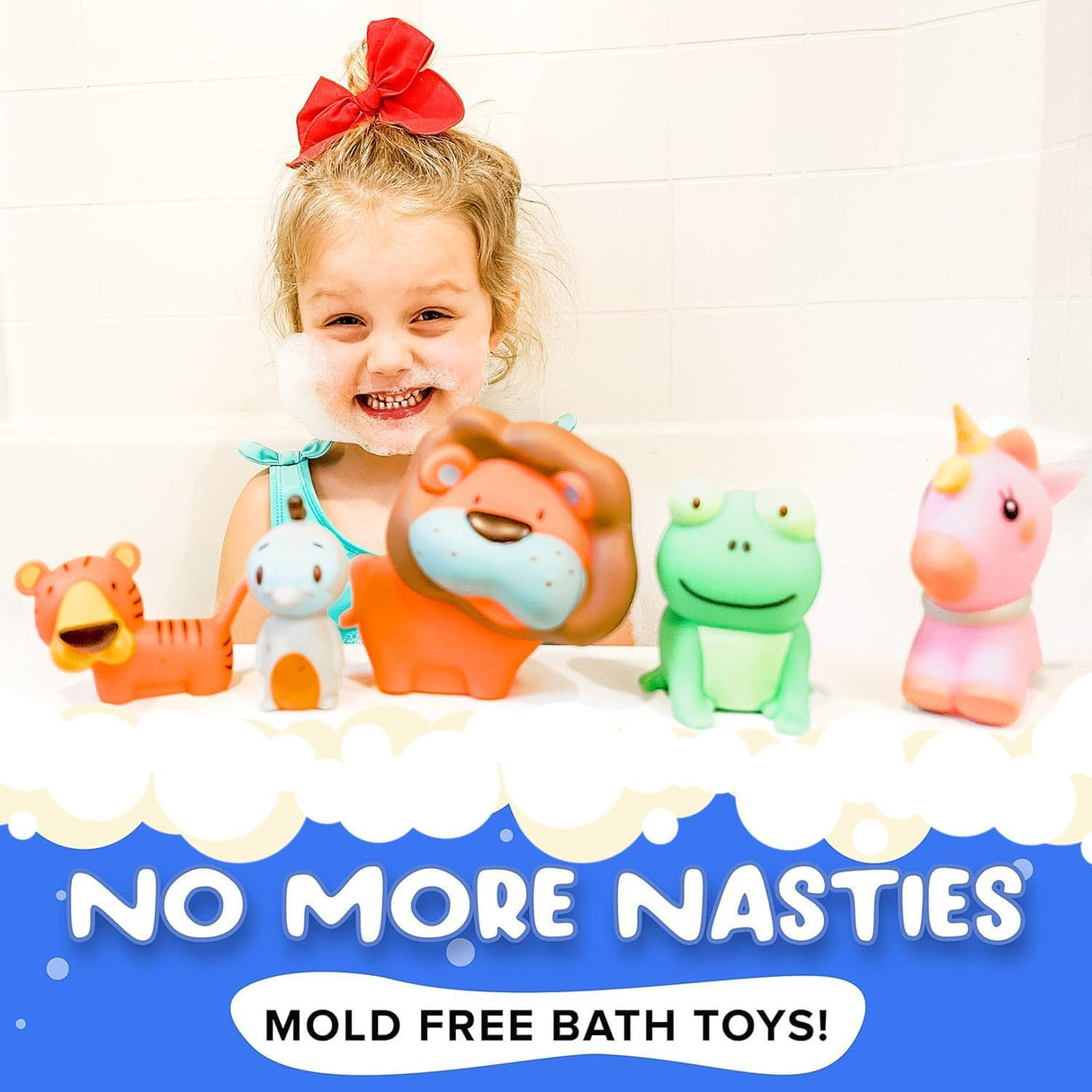 SplashEZ TubEZ Family Mold Free Bath Toys - Lion & Friends - Kid's Stuff Superstore