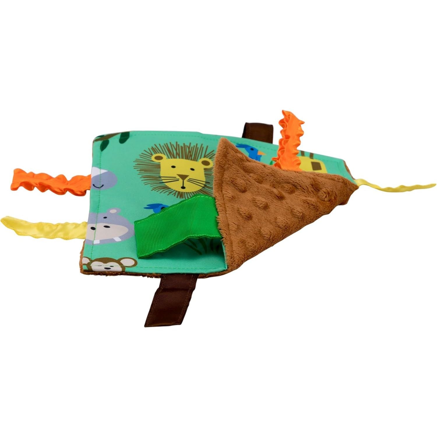 Baby Jack 8x8 Crinkle Sensory Toy - Jungle Zoo - Kid's Stuff Superstore