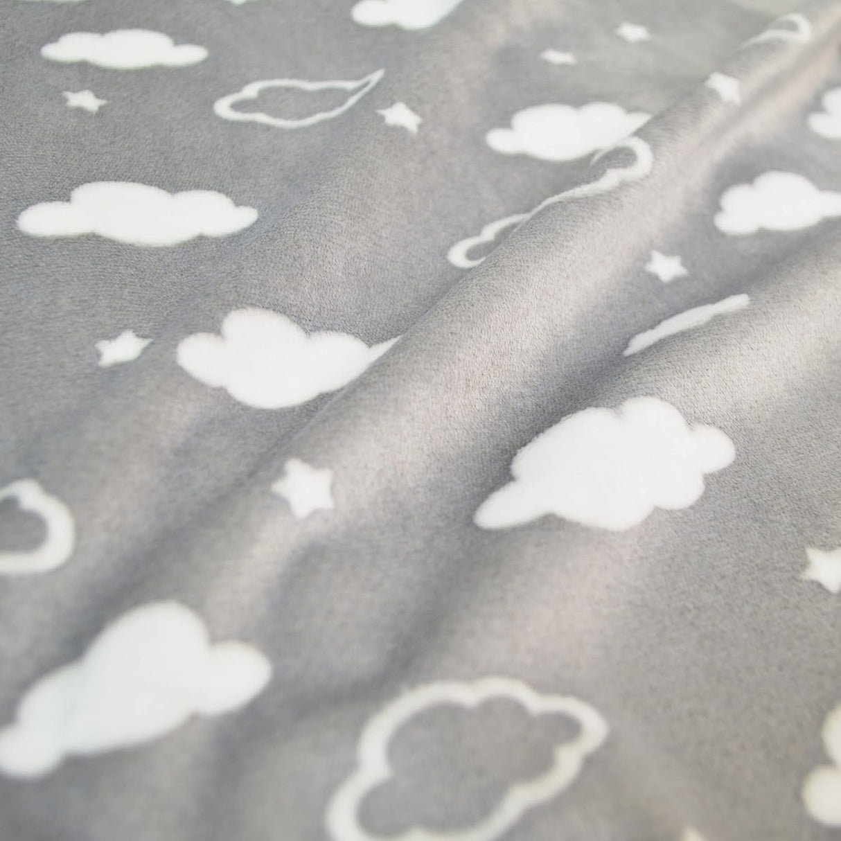 American Baby Company Heavenly Soft Chenille Sherpa Security Blanket - Gray Cloud - Kid's Stuff Superstore
