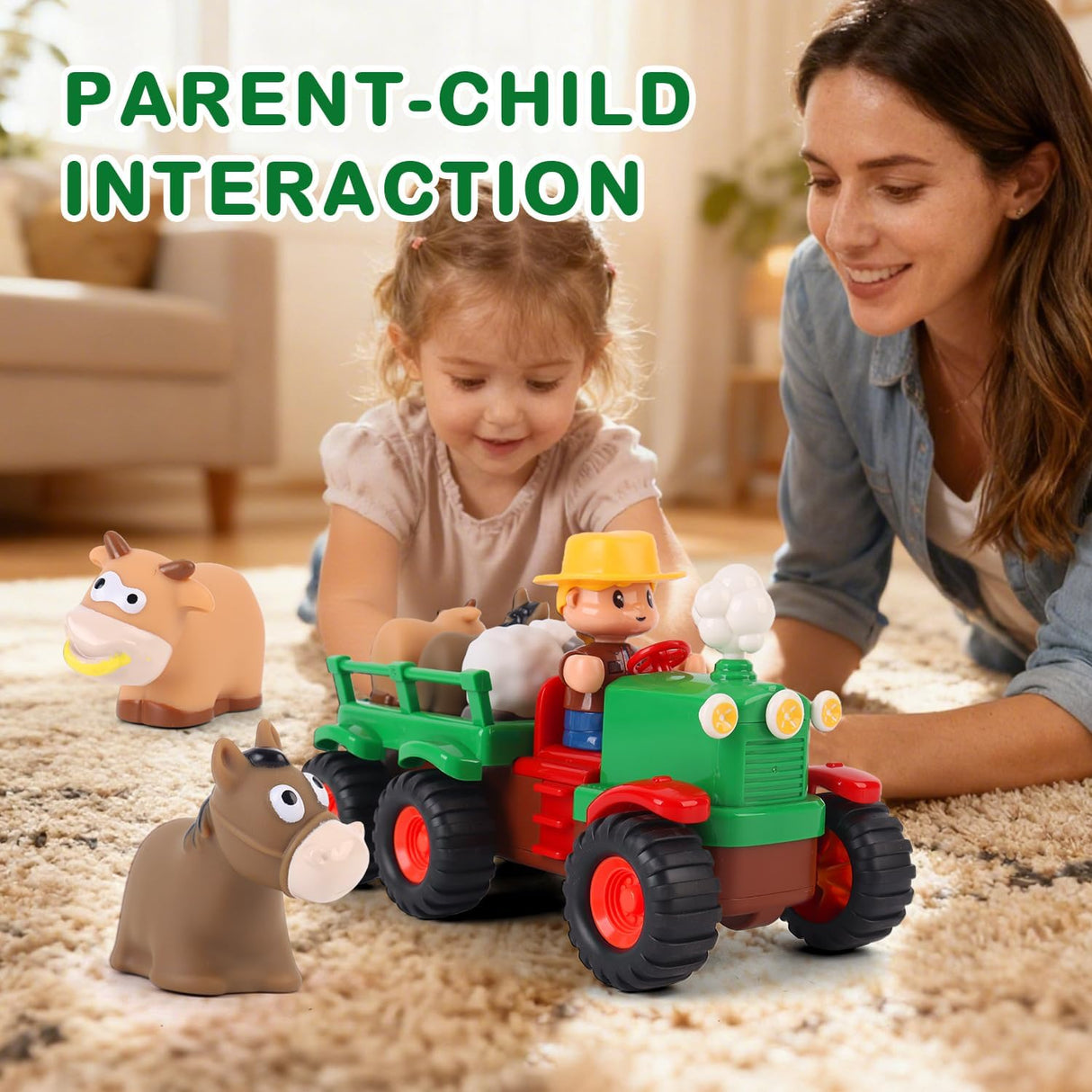 Self-Driving Farmer Tractor with Lights and Music - Kid's Stuff Superstore