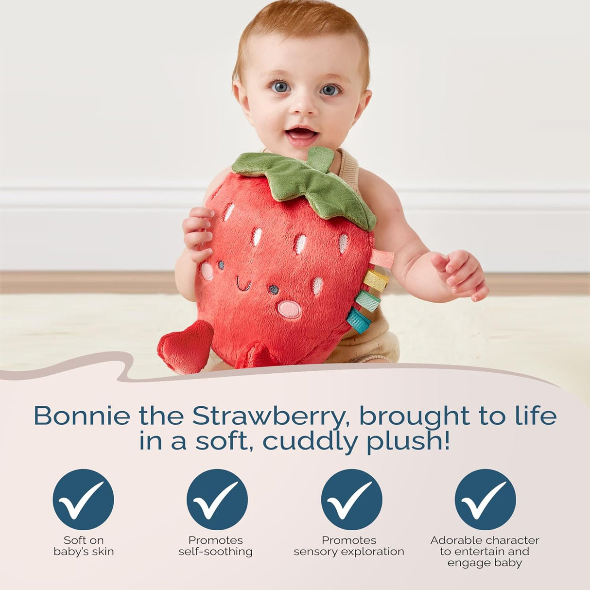 Itzy Ritzy Sweetie Snuggles - Bonnie the Strawberry - Kid's Stuff Superstore